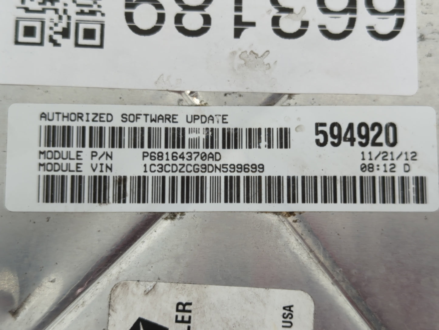 2013 Dodge Avenger PCM Engine Control Computer ECU ECM PCU OEM Fits OEM Used Auto Parts - Oemusedautoparts1.com