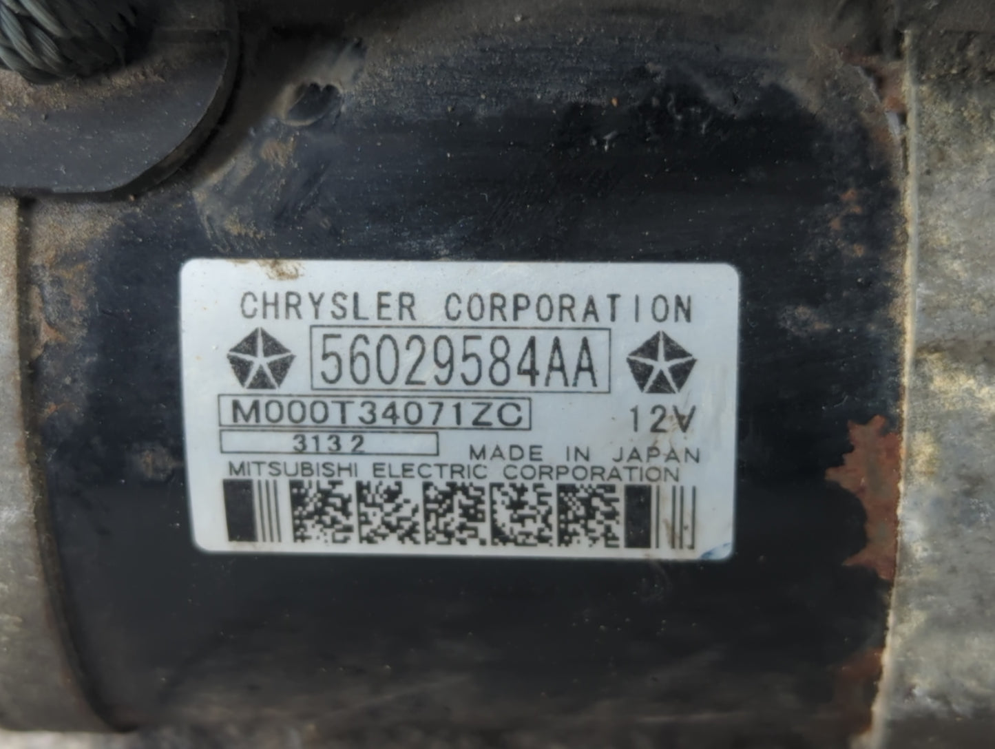 2011-2014 Dodge Avenger Car Starter Motor Solenoid OEM P/N:56029584AA Fits Fits 2011 2012 2013 2014 2015 2016 2017 OEM Used 