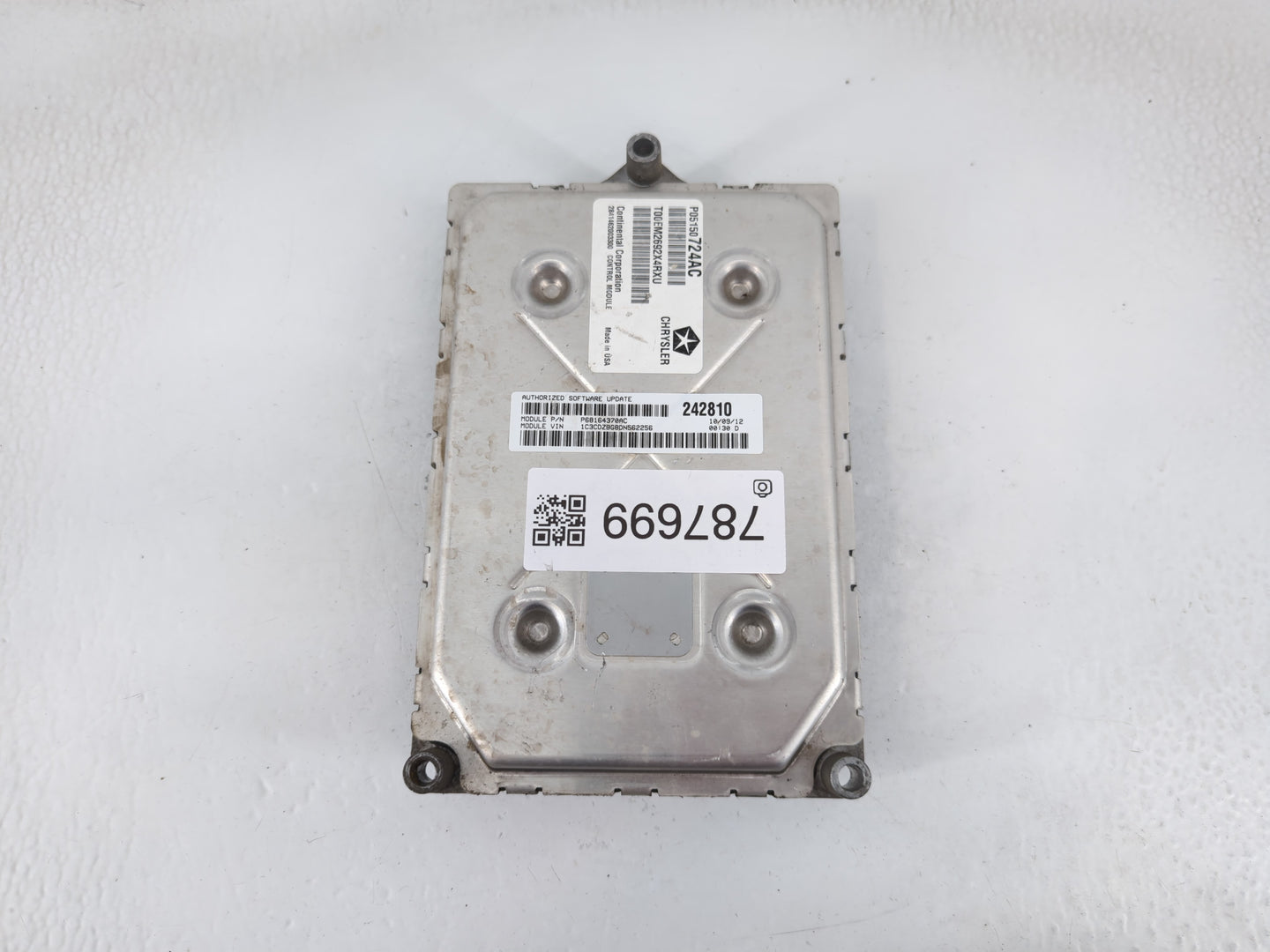 2013 Dodge Avenger PCM Engine Control Computer ECU ECM PCU OEM P/N:P05150724AC Fits OEM Used Auto Parts - Oemusedautoparts1.