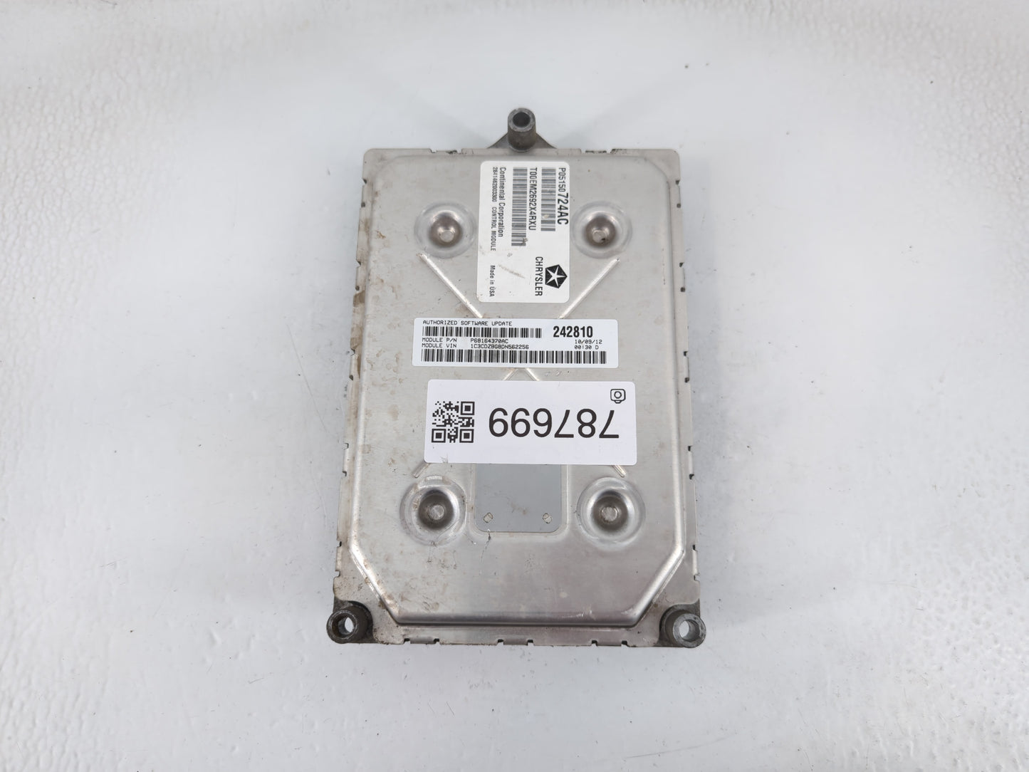 2013 Dodge Avenger PCM Engine Control Computer ECU ECM PCU OEM P/N:P05150724AC Fits OEM Used Auto Parts - Oemusedautoparts1.