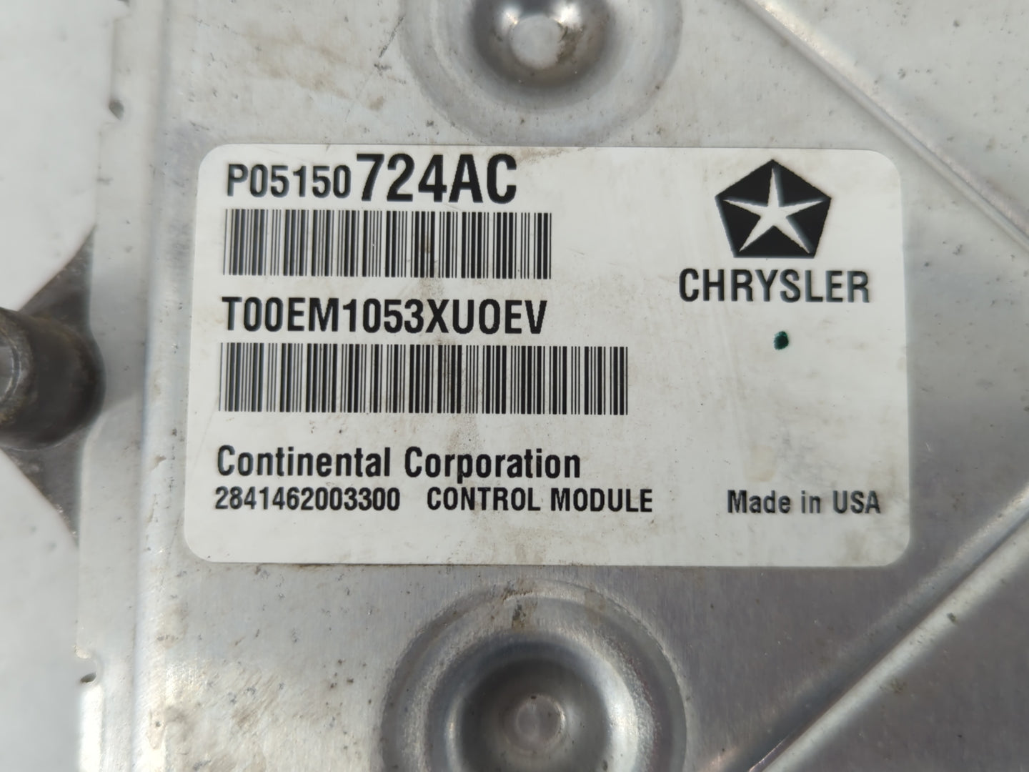 2013 Dodge Avenger PCM Engine Control Computer ECU ECM PCU OEM P/N:P68164370AD Fits OEM Used Auto Parts - Oemusedautoparts1.