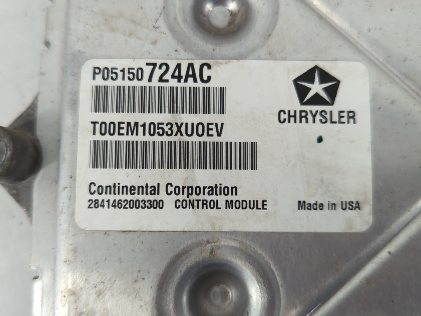 2013 Dodge Avenger PCM Engine Control Computer ECU ECM PCU OEM P/N:P68164370AD Fits OEM Used Auto Parts - Oemusedautoparts1.