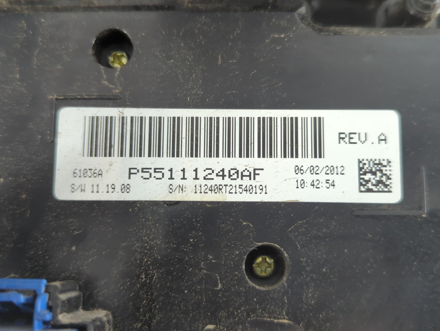 2013 Dodge Caravan Climate Control Module Temperature AC/Heater Replacement P/N:P55111240AF Fits OEM Used Auto Parts - Oemus