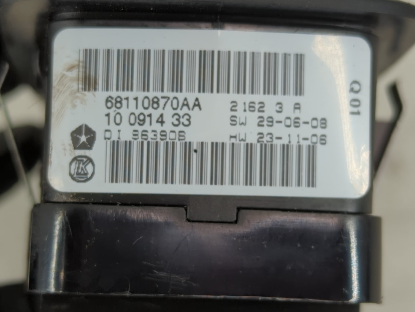 2013 Dodge Caravan Master Power Window Switch Replacement Driver Side Left P/N:68110870AA Fits Fits 2012 2014 2015 2016 OEM 