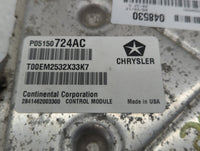 2013 Dodge Caravan PCM Engine Control Computer ECU ECM PCU OEM P/N:P05150724AC OEM Used Auto Parts - Oemusedautoparts1.com