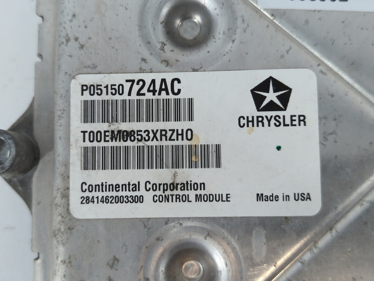 2013 Dodge Caravan PCM Engine Control Computer ECU ECM PCU OEM P/N:P68161510AD OEM Used Auto Parts - Oemusedautoparts1.com