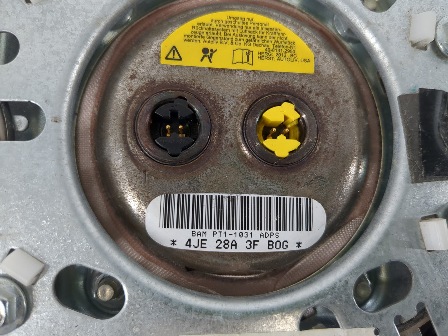 2013 Dodge Caravan Air Bag Driver Left Steering Wheel Mounted P/N:P1QK29DX9AG Fits Fits 2014 2015 2016 2017 2018 2019 2020 O