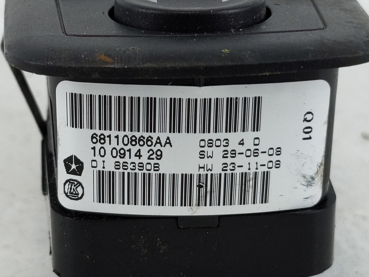 2013 Dodge Caravan Master Power Window Switch Replacement Driver Side Left P/N:68110866AA Fits Fits 2012 2014 2015 2016 OEM 