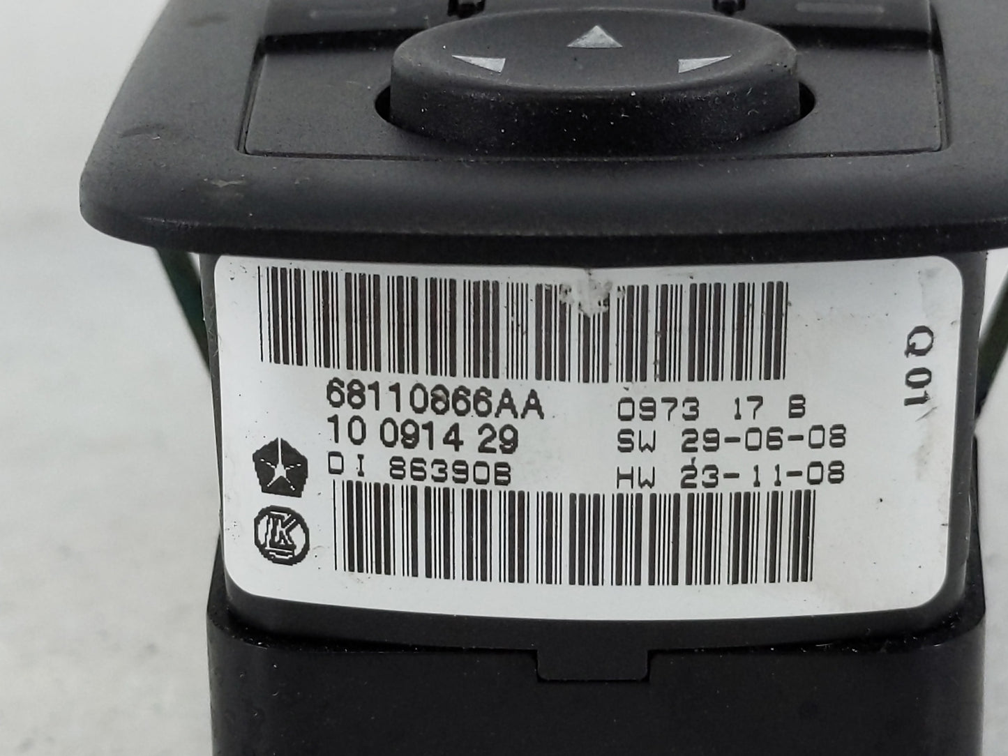 2013 Dodge Caravan Master Power Window Switch Replacement Driver Side Left P/N:68110866AA 68298870AA Fits Fits 2012 2014 201