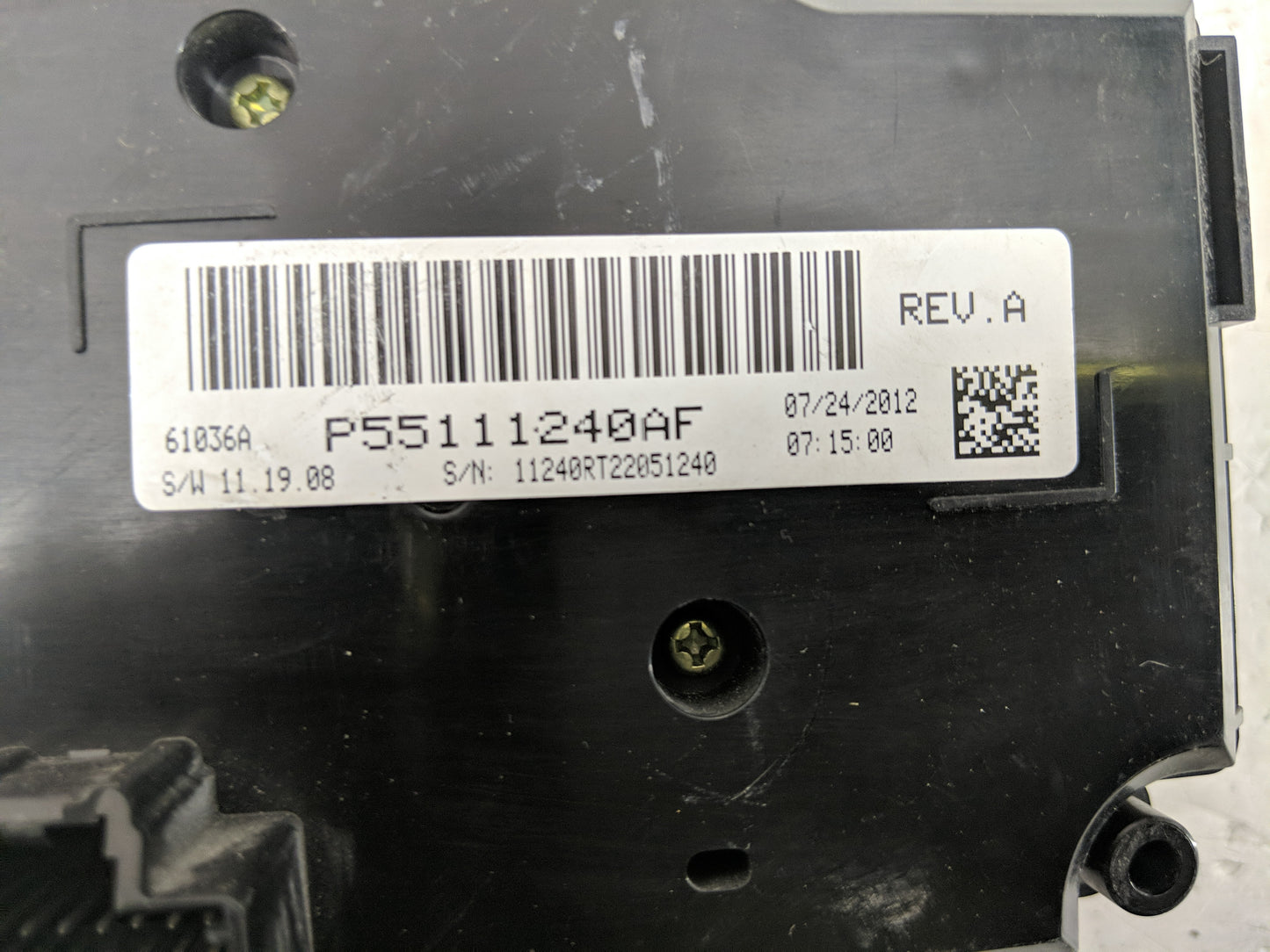 2013 Dodge Caravan Climate Control Module Temperature AC/Heater Replacement P/N:P55111240AF Fits OEM Used Auto Parts - Oemus