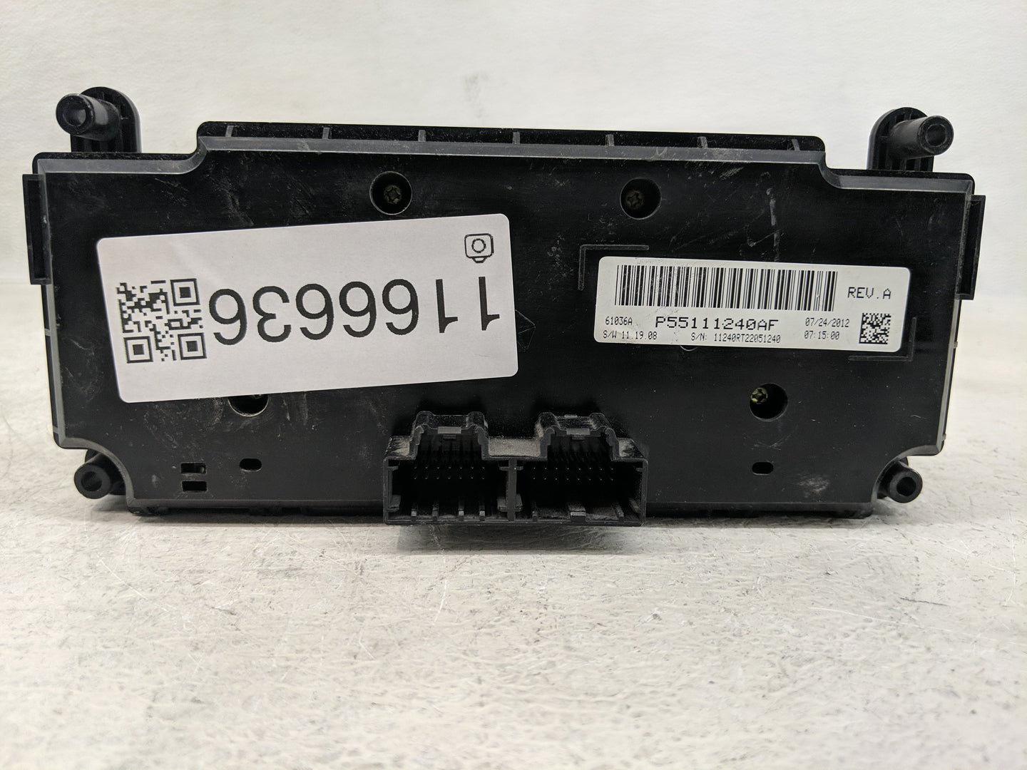 2013 Dodge Caravan Climate Control Module Temperature AC/Heater Replacement P/N:P55111240AF Fits OEM Used Auto Parts - Oemus