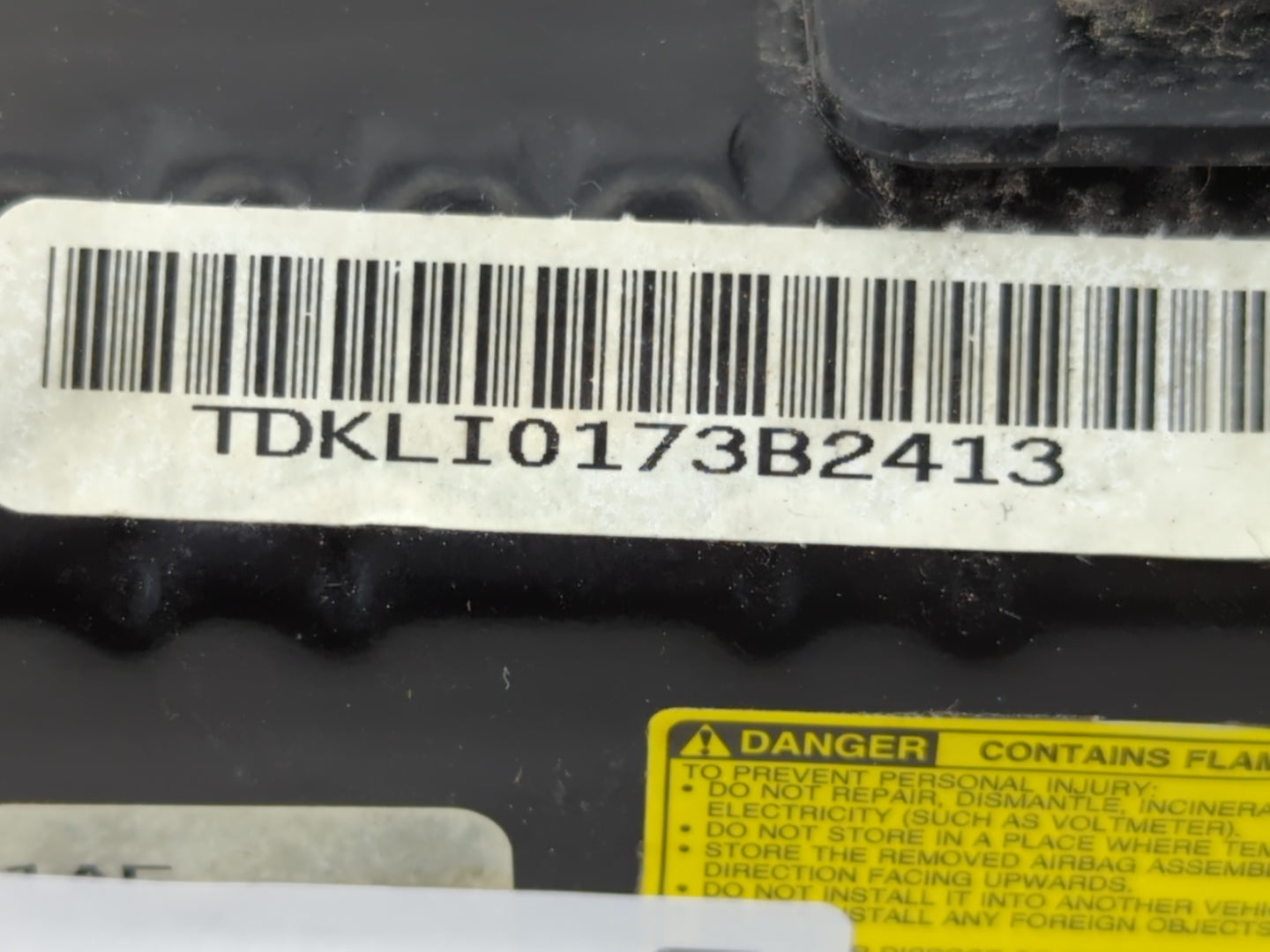 2013 Dodge Caravan Air Bag Driver Left Knee OEM P/N:TDKLI0173B2413 Fits Fits 2014 2015 2016 2017 2018 OEM Used Auto Parts - 