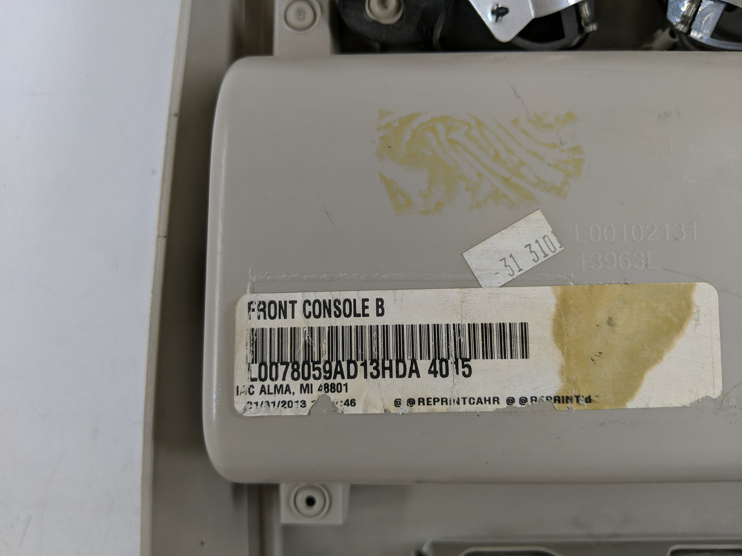 2013 Dodge Caravan Overhead Roof Console - Oemusedautoparts1.com