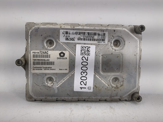 2013 Dodge Caravan PCM Engine Control Computer ECU ECM PCU OEM P/N:P05150724AC Fits OEM Used Auto Parts - Oemusedautoparts1.