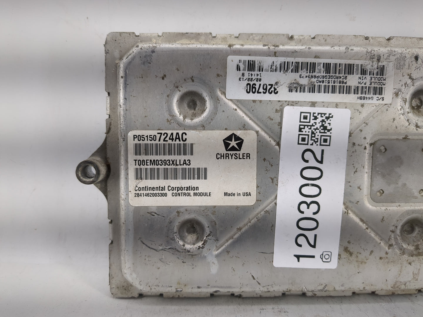 2013 Dodge Caravan PCM Engine Control Computer ECU ECM PCU OEM P/N:P05150724AC Fits OEM Used Auto Parts - Oemusedautoparts1.