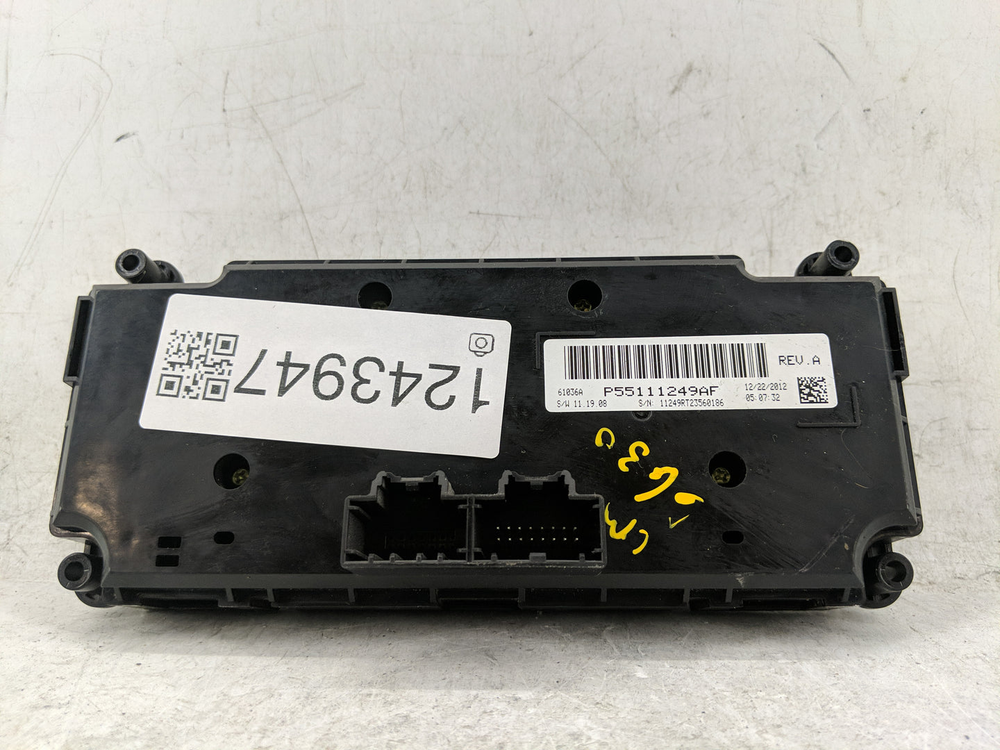 2013 Dodge Caravan Climate Control Module Temperature AC/Heater Replacement P/N:P55111249AF Fits OEM Used Auto Parts - Oemus