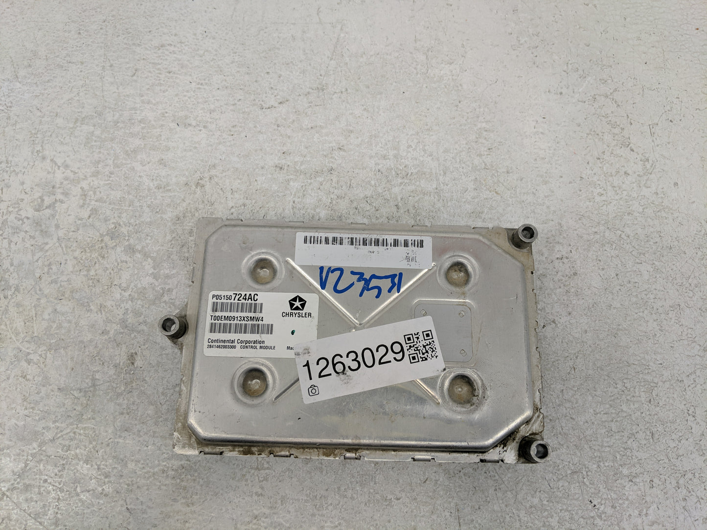 2013 Dodge Caravan PCM Engine Control Computer ECU ECM PCU OEM P/N:P05150724AC Fits OEM Used Auto Parts - Oemusedautoparts1.