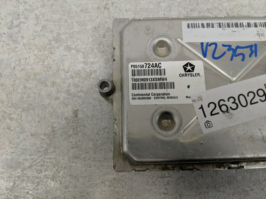 2013 Dodge Caravan PCM Engine Control Computer ECU ECM PCU OEM P/N:P05150724AC Fits OEM Used Auto Parts
