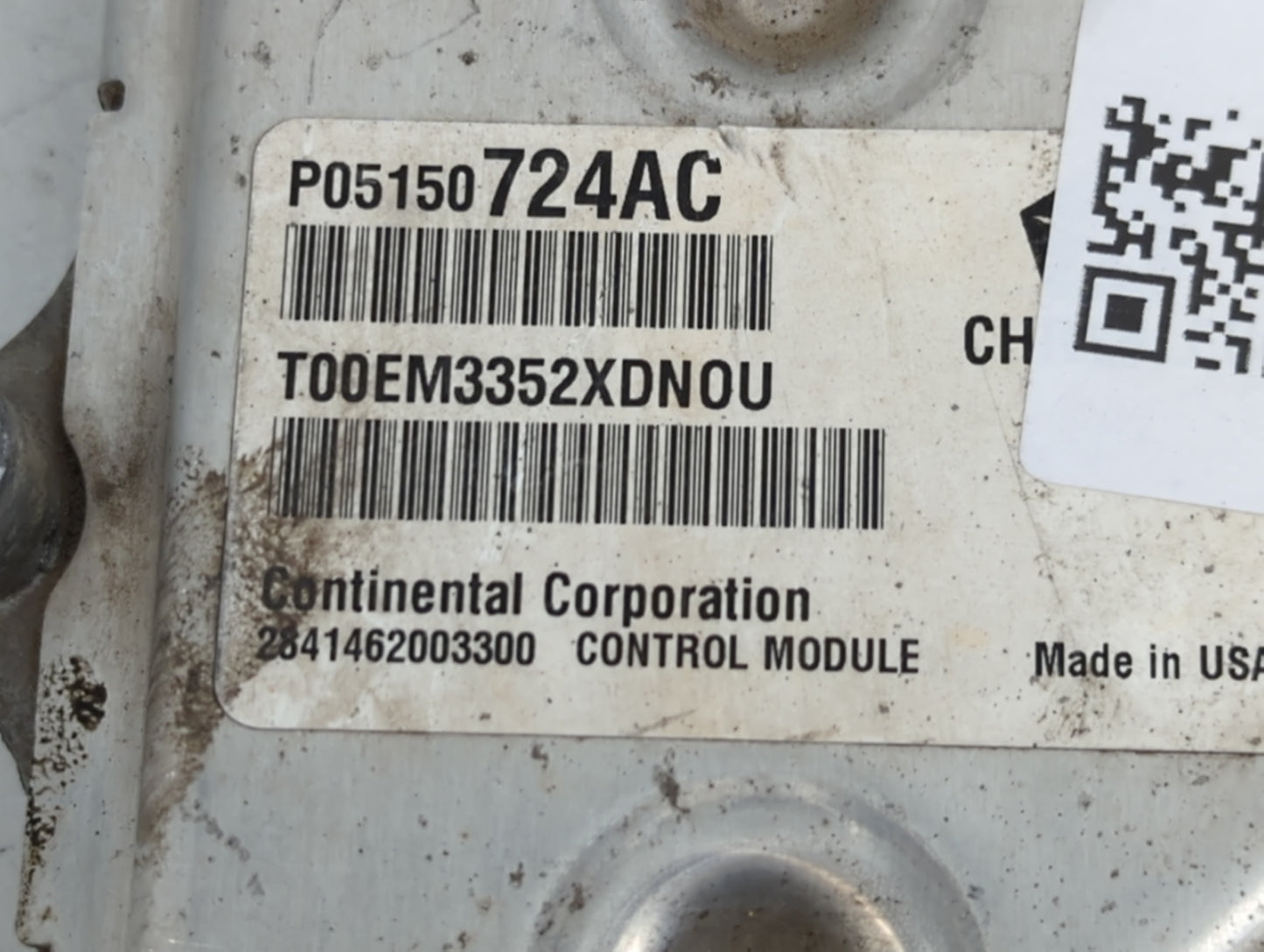 2013 Dodge Caravan PCM Engine Control Computer ECU ECM PCU OEM P/N:P05150724AC Fits OEM Used Auto Parts - Oemusedautoparts1.