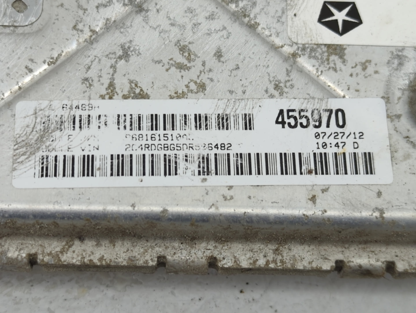 2013 Dodge Caravan PCM Engine Control Computer ECU ECM PCU OEM P/N:05150724AC Fits OEM Used Auto Parts - Oemusedautoparts1.c
