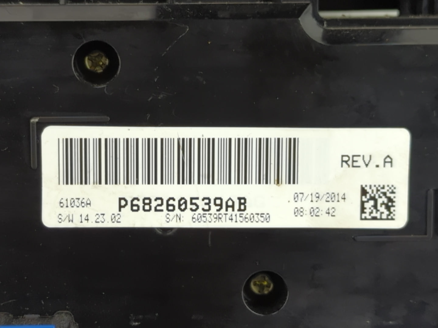2013 Dodge Caravan Climate Control Module Temperature AC/Heater Replacement P/N:P68260539AB Fits OEM Used Auto Parts - Oemus
