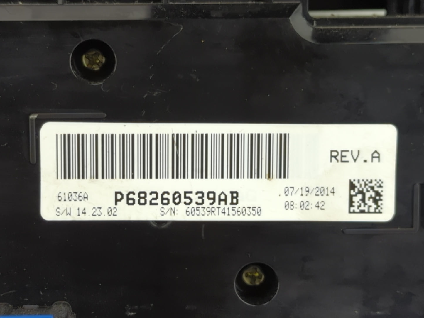 2013 Dodge Caravan Climate Control Module Temperature AC/Heater Replacement P/N:P68260539AB Fits OEM Used Auto Parts - Oemus