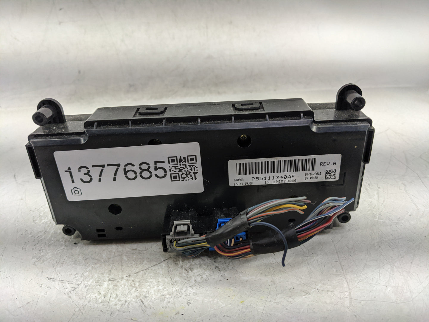 2013 Dodge Caravan Climate Control Module Temperature AC/Heater Replacement P/N:55111240AF Fits OEM Used Auto Parts - Oemuse
