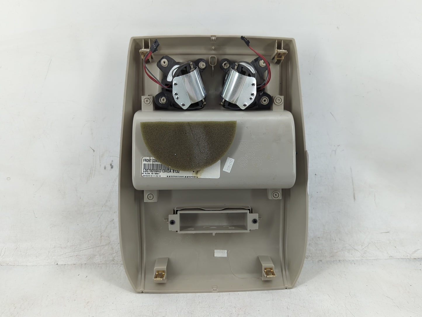 2013 Dodge Caravan Overhead Roof Console - Oemusedautoparts1.com