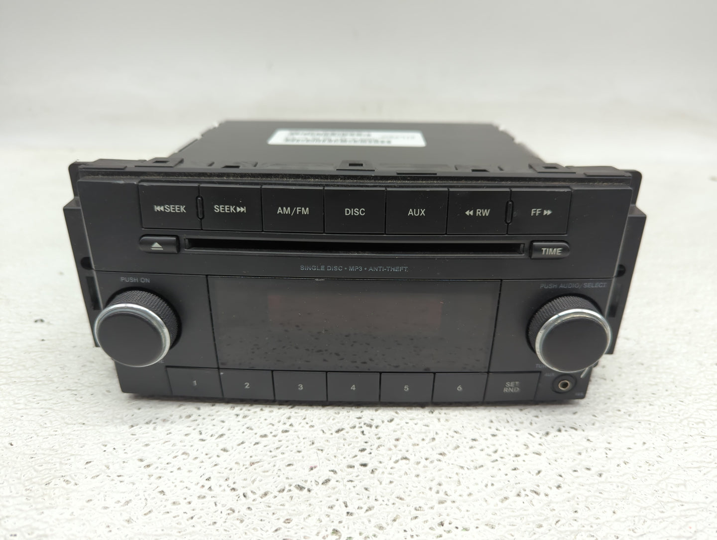 2013 Dodge Caravan Radio AM FM Cd Player Receiver Replacement P/N:P05091301AC Fits Fits 2012 2014 2015 2016 2017 2018 2019 2