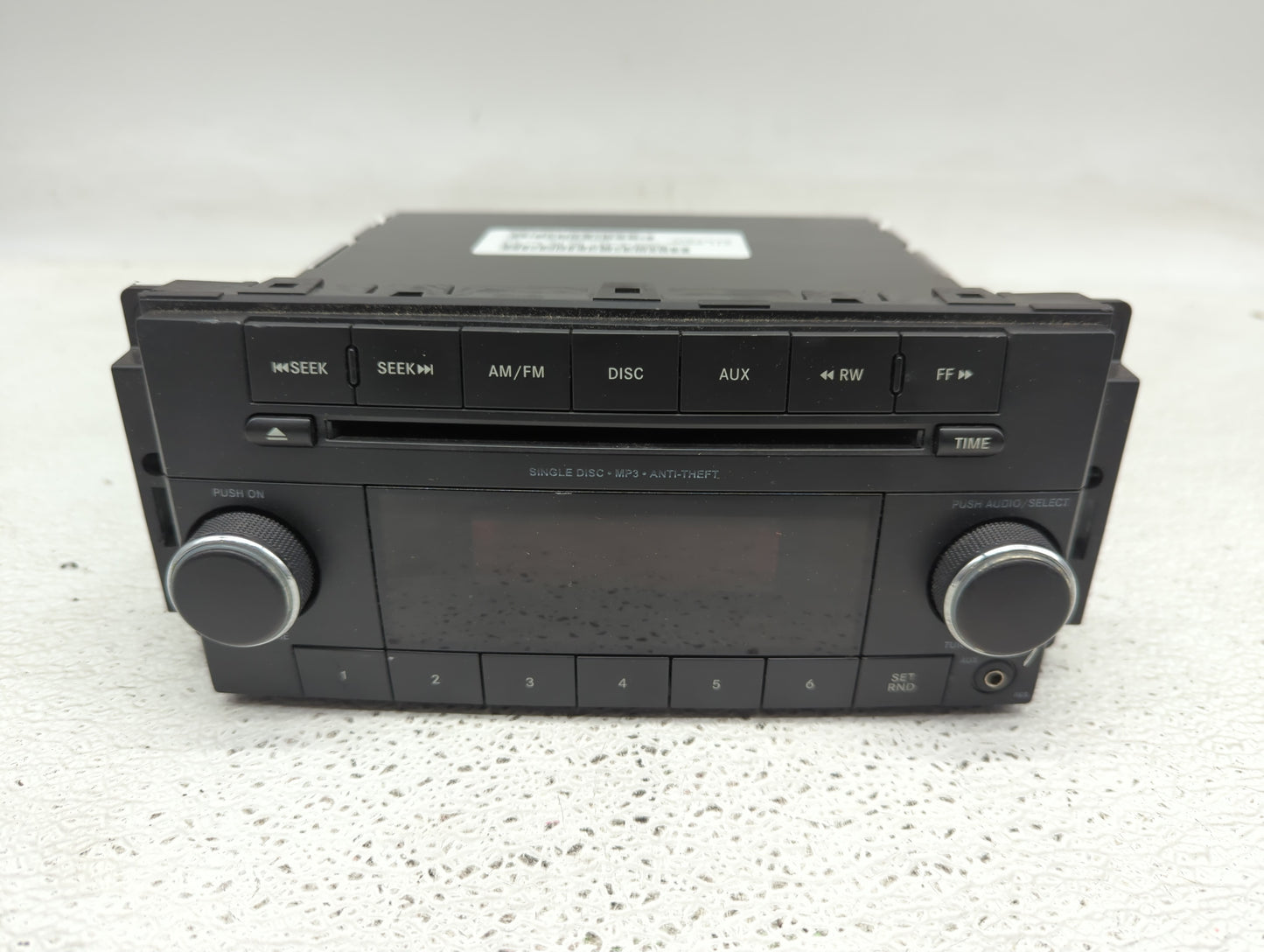 2013 Dodge Caravan Radio AM FM Cd Player Receiver Replacement P/N:P05091301AC Fits Fits 2012 2014 2015 2016 2017 2018 2019 2