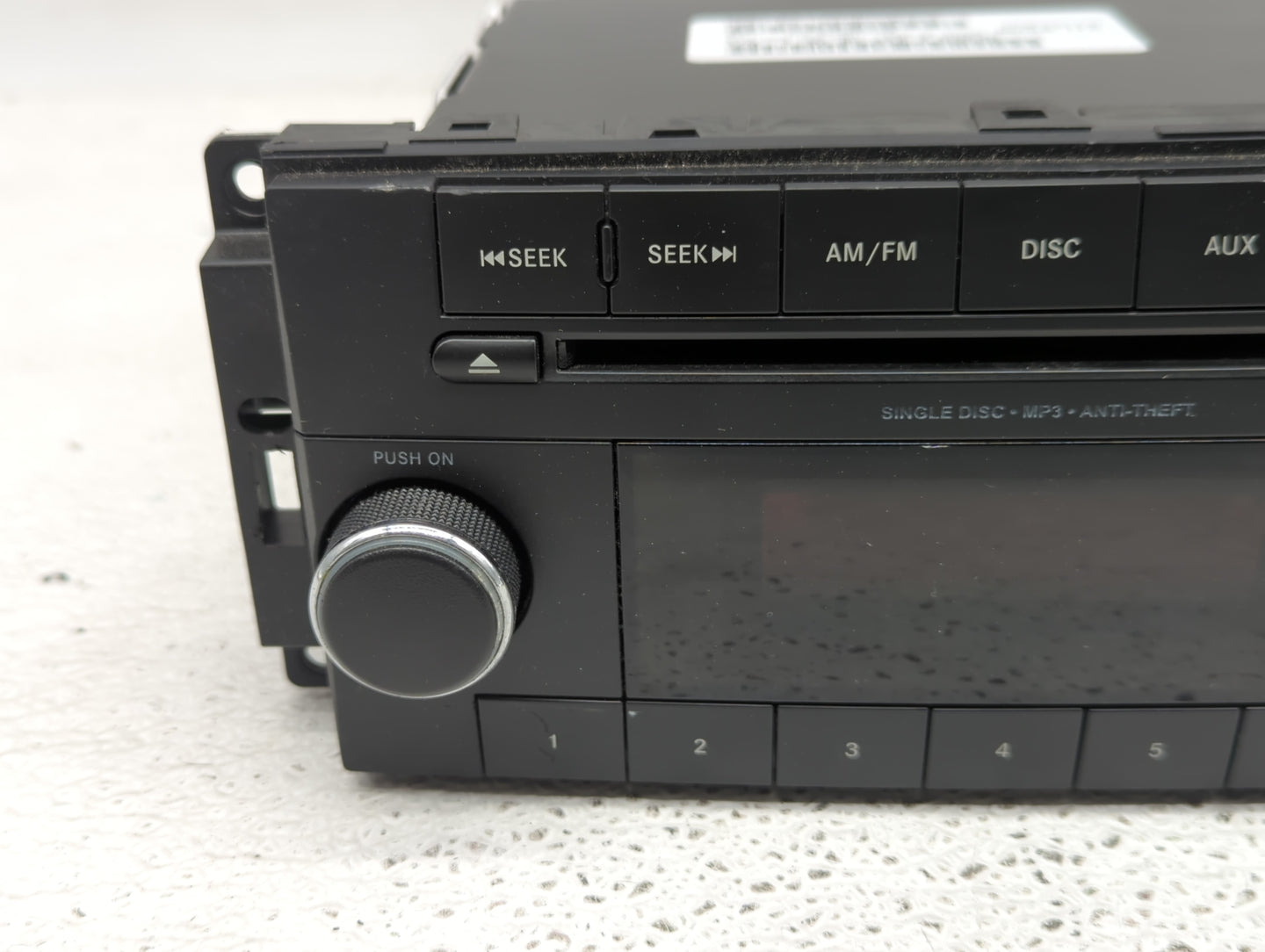 2013 Dodge Caravan Radio AM FM Cd Player Receiver Replacement P/N:P05091301AC Fits Fits 2012 2014 2015 2016 2017 2018 2019 2