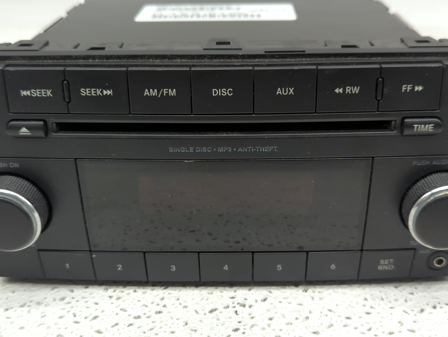 2013 Dodge Caravan Radio AM FM Cd Player Receiver Replacement P/N:P05091301AC Fits Fits 2012 2014 2015 2016 2017 2018 2019 2