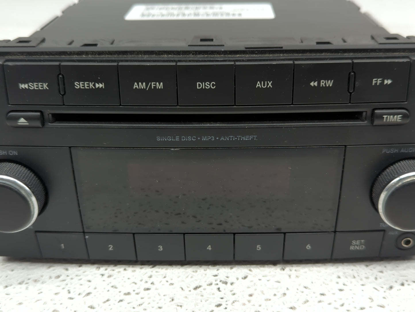 2013 Dodge Caravan Radio AM FM Cd Player Receiver Replacement P/N:P05091301AC Fits Fits 2012 2014 2015 2016 2017 2018 2019 2