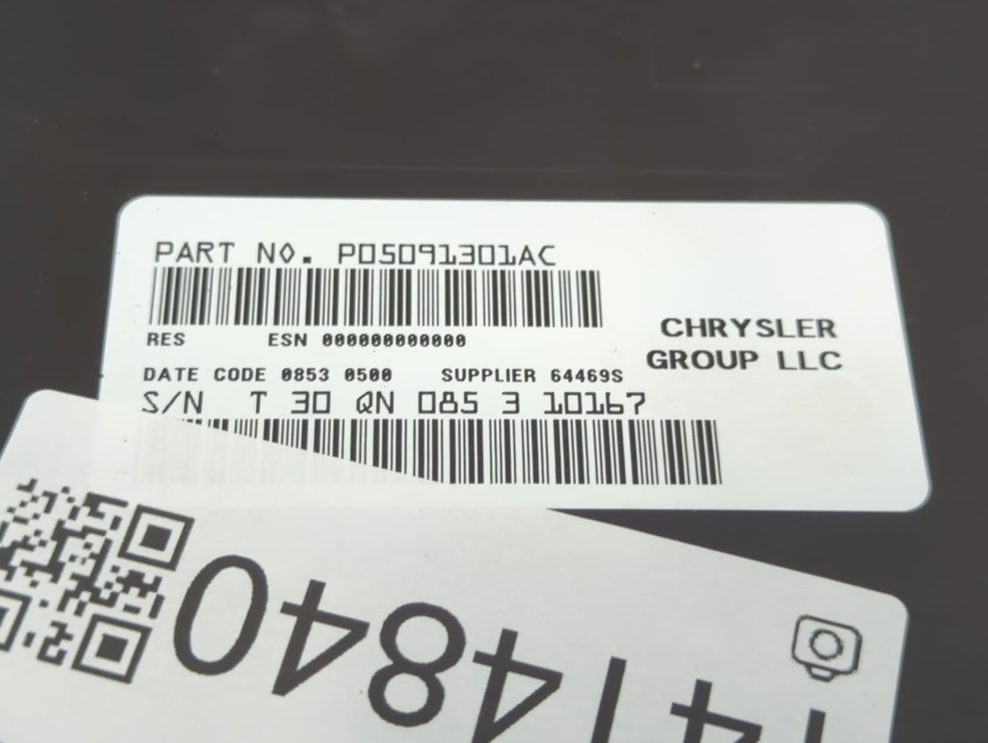 2013 Dodge Caravan Radio AM FM Cd Player Receiver Replacement P/N:P05091301AC Fits Fits 2012 2014 2015 2016 2017 2018 2019 2