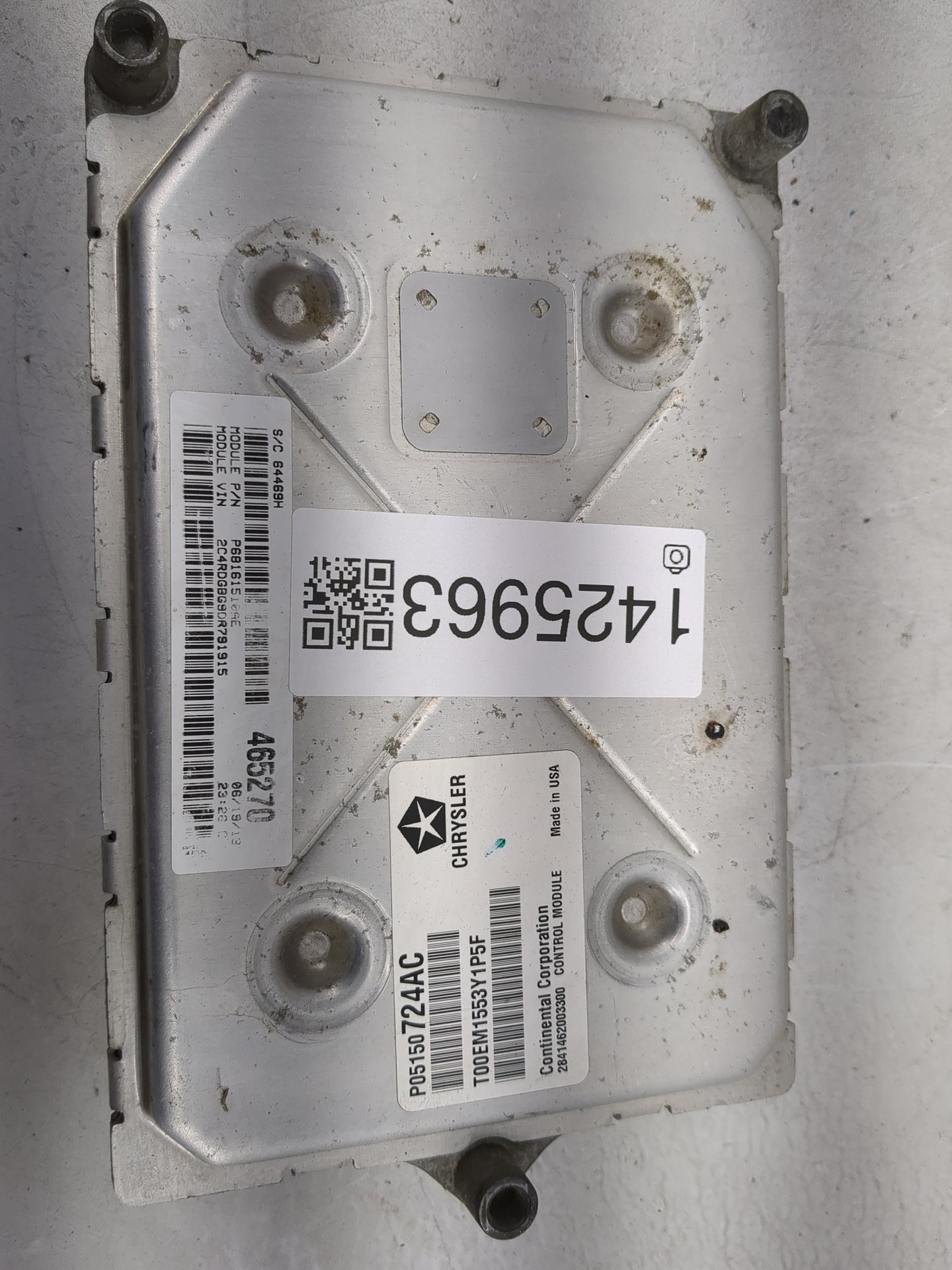 2013 Dodge Caravan PCM Engine Control Computer ECU ECM PCU OEM P/N:P05150724AC T00EM1553Y1P5F, P68161514AE, 05150724AC Fits 