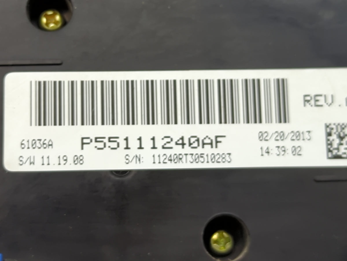 2013 Dodge Caravan Climate Control Module Temperature AC/Heater Replacement P/N:P55111240AF Fits OEM Used Auto Parts - Oemus