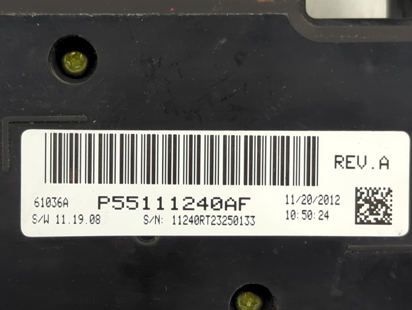 2013 Dodge Caravan Climate Control Module Temperature AC/Heater Replacement P/N:P55111240AF Fits OEM Used Auto Parts - Oemus