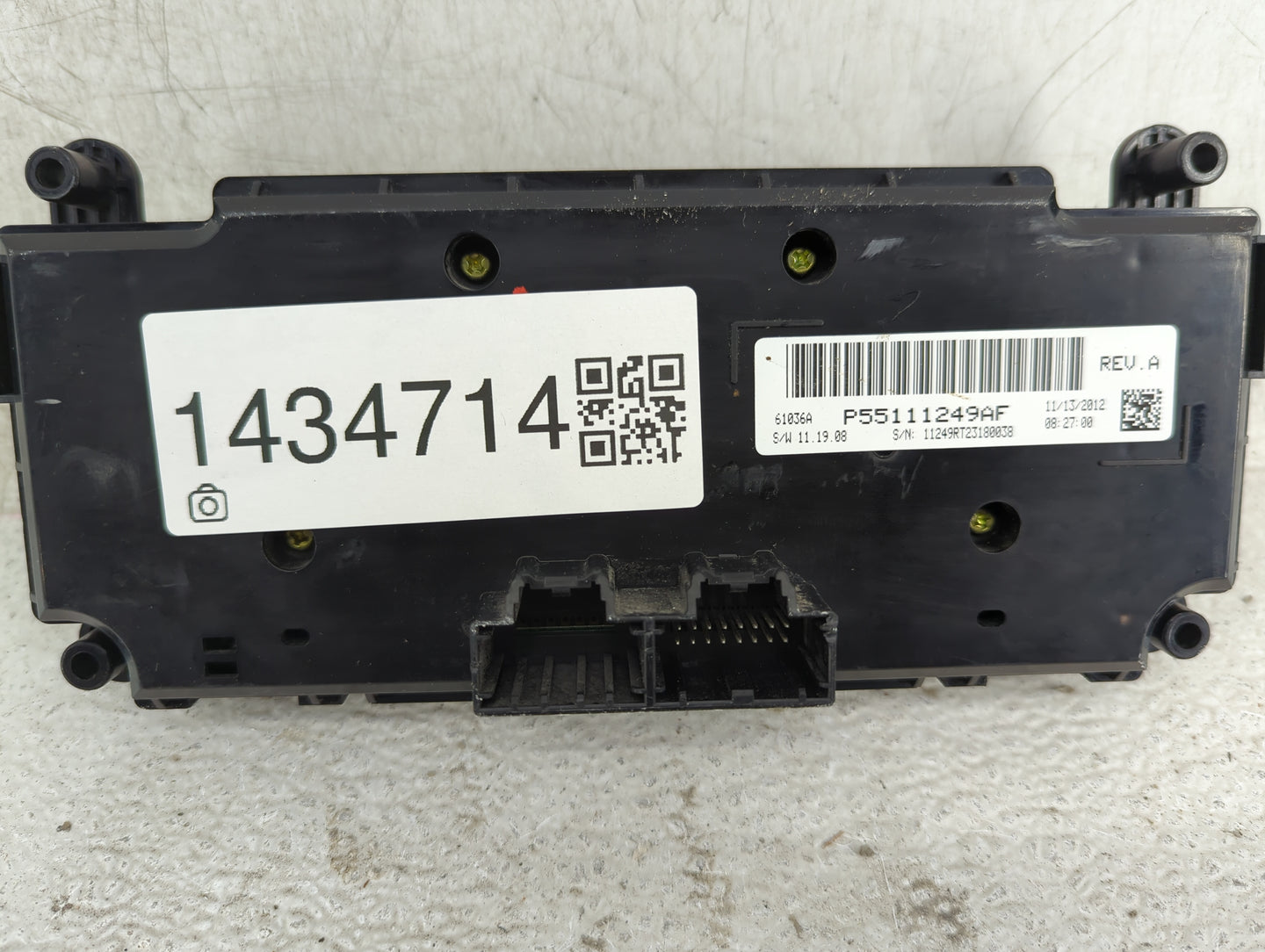 2013 Dodge Caravan Climate Control Module Temperature AC/Heater Replacement P/N:P55111249AF Fits OEM Used Auto Parts - Oemus