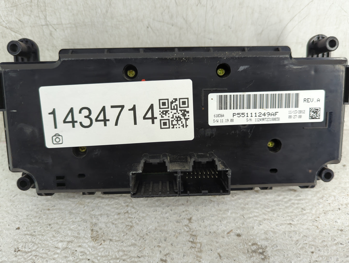 2013 Dodge Caravan Climate Control Module Temperature AC/Heater Replacement P/N:P55111249AF Fits OEM Used Auto Parts - Oemus
