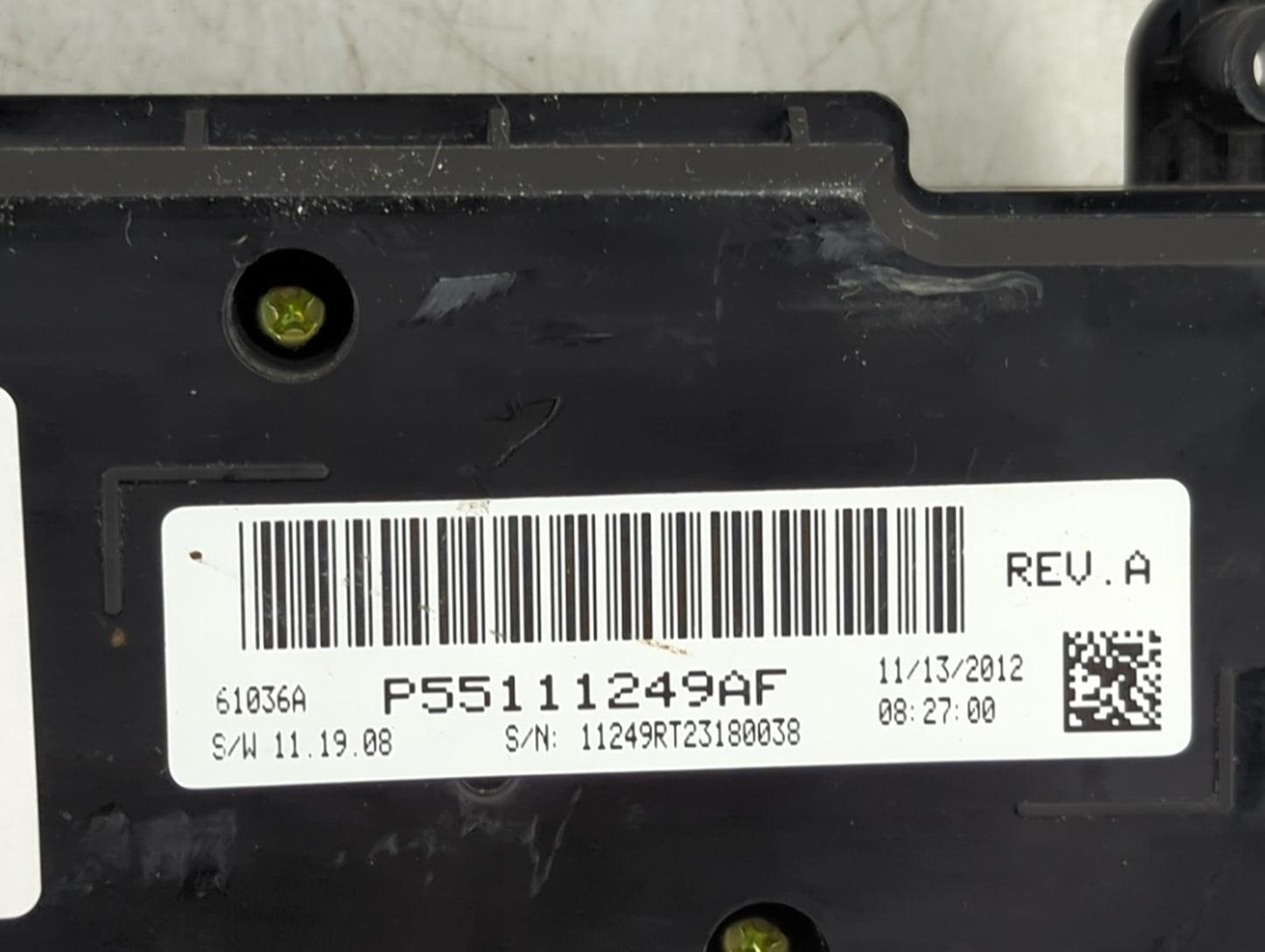 2013 Dodge Caravan Climate Control Module Temperature AC/Heater Replacement P/N:P55111249AF Fits OEM Used Auto Parts - Oemus