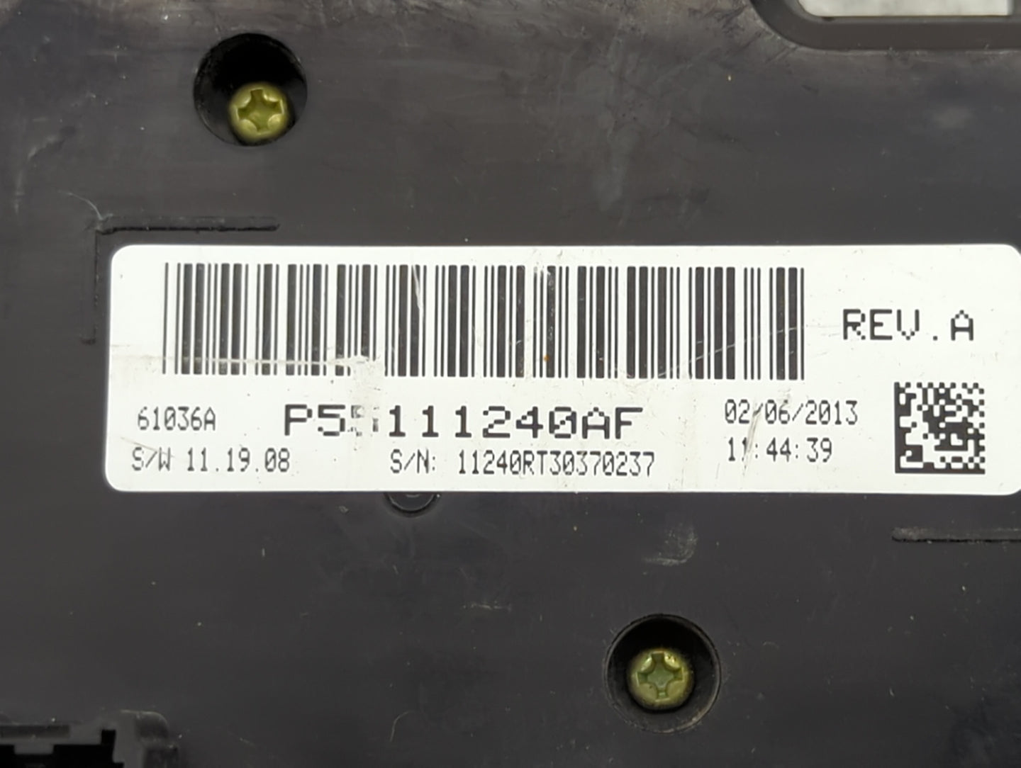 2013 Dodge Caravan Climate Control Module Temperature AC/Heater Replacement P/N:P55111240AF Fits OEM Used Auto Parts - Oemus