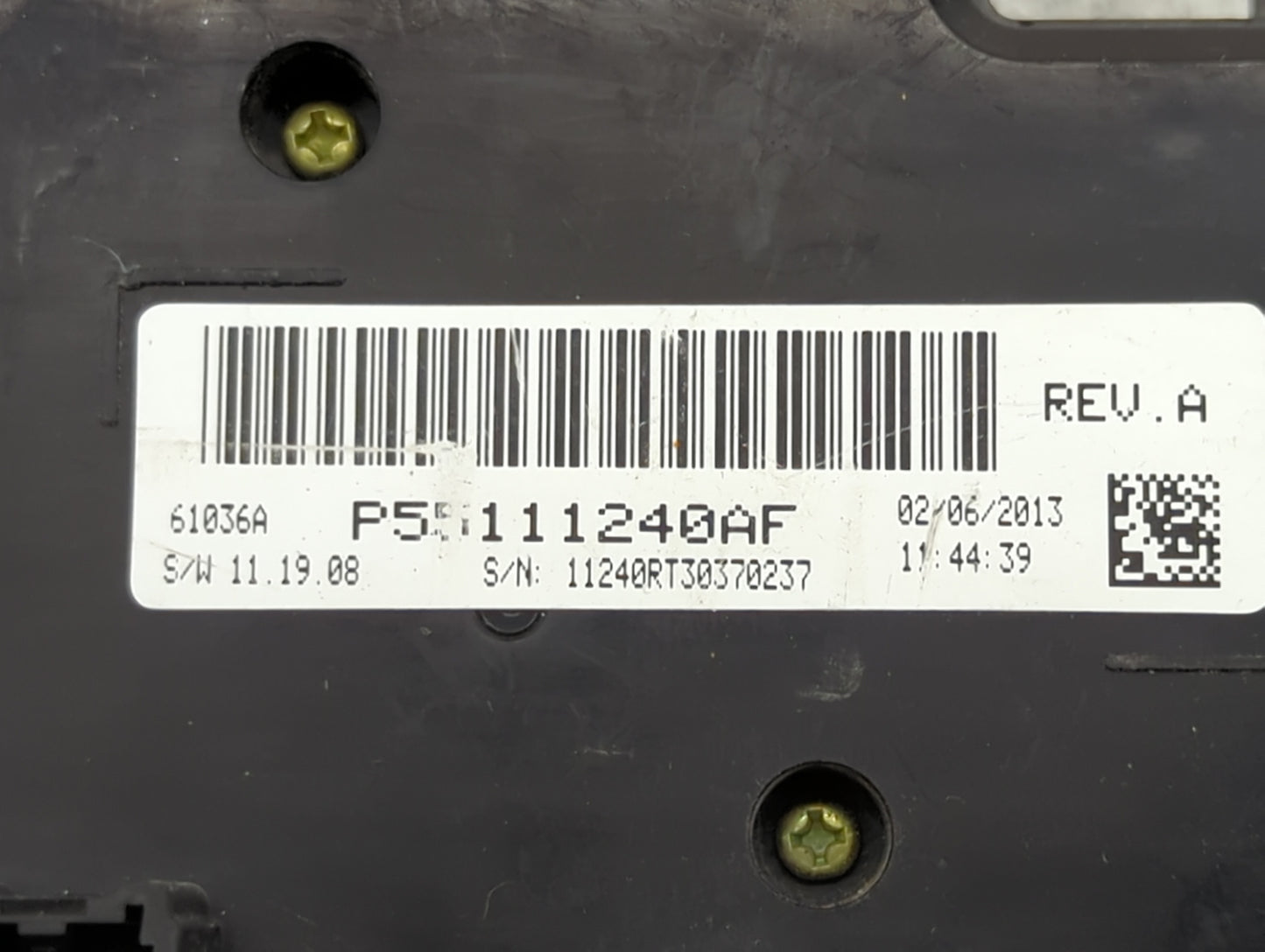 2013 Dodge Caravan Climate Control Module Temperature AC/Heater Replacement P/N:P55111240AF Fits OEM Used Auto Parts - Oemus