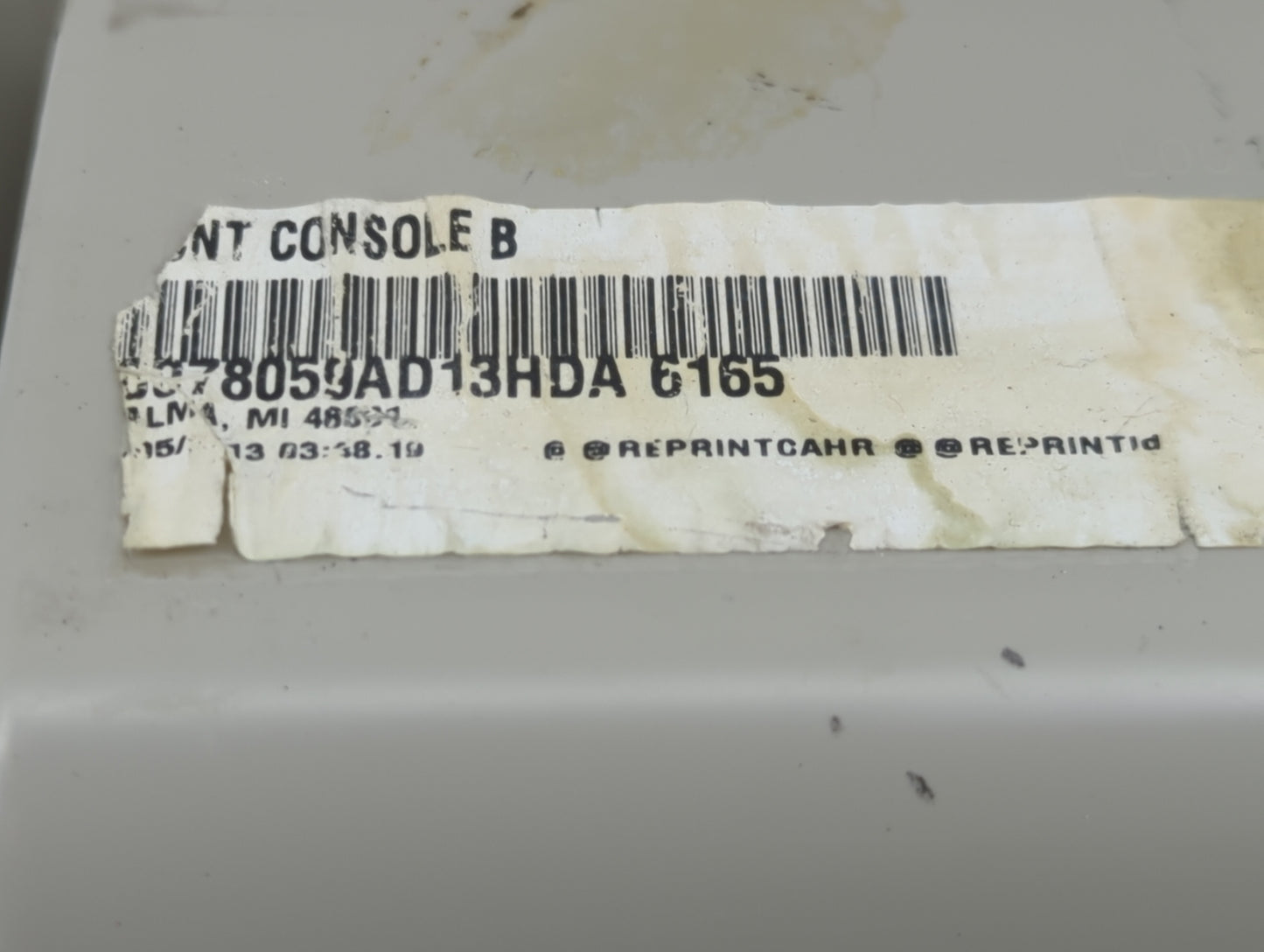 2013 Dodge Caravan Overhead Roof Console - Oemusedautoparts1.com