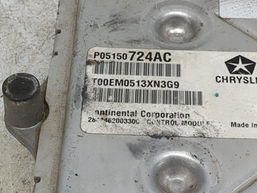 2013 Dodge Caravan PCM Engine Control Computer ECU ECM PCU OEM P/N:P05150724AC OEM Used Auto Parts