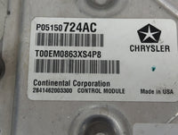 2013 Dodge Caravan PCM Engine Control Computer ECU ECM PCU OEM P/N:P05150724AC Fits OEM Used Auto Parts - Oemusedautoparts1.