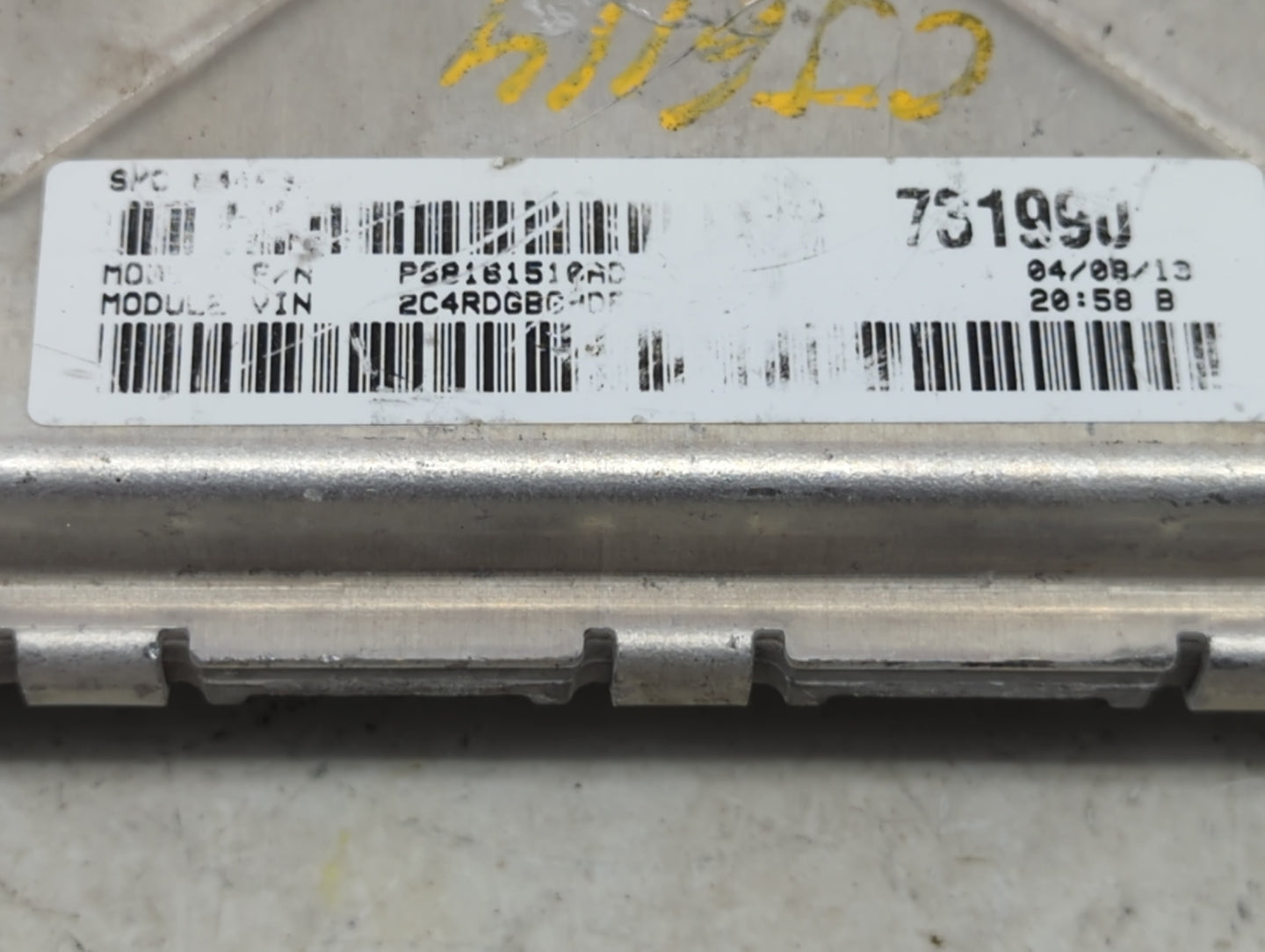2013 Dodge Caravan PCM Engine Control Computer ECU ECM PCU OEM P/N:P05150724AC Fits OEM Used Auto Parts - Oemusedautoparts1.