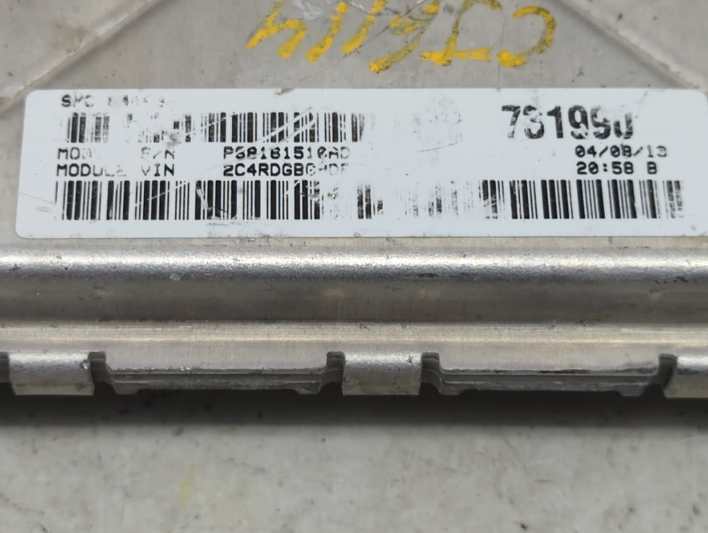 2013 Dodge Caravan PCM Engine Control Computer ECU ECM PCU OEM P/N:P05150724AC Fits OEM Used Auto Parts - Oemusedautoparts1.