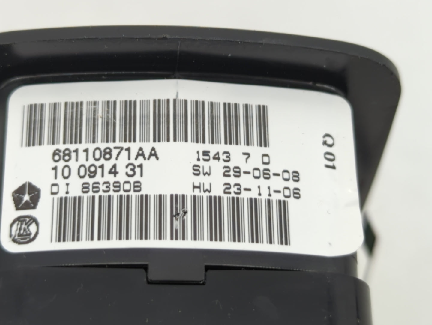 2013 Dodge Caravan Master Power Window Switch Replacement Driver Side Left P/N:68110871AA Fits OEM Used Auto Parts - Oemused
