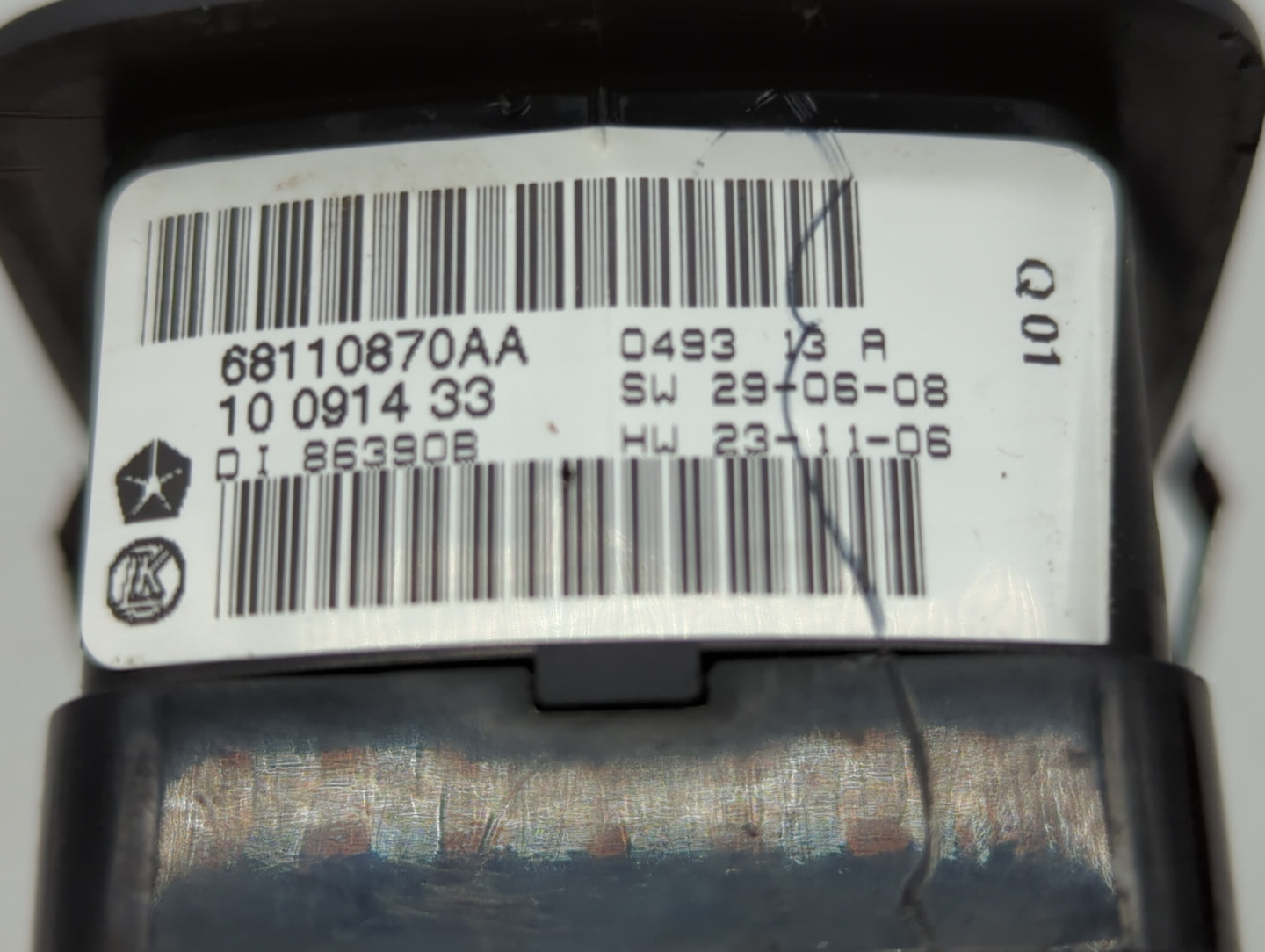 2013 Dodge Caravan Master Power Window Switch Replacement Driver Side Left P/N:68110870AA Fits Fits 2012 2014 2015 2016 OEM 