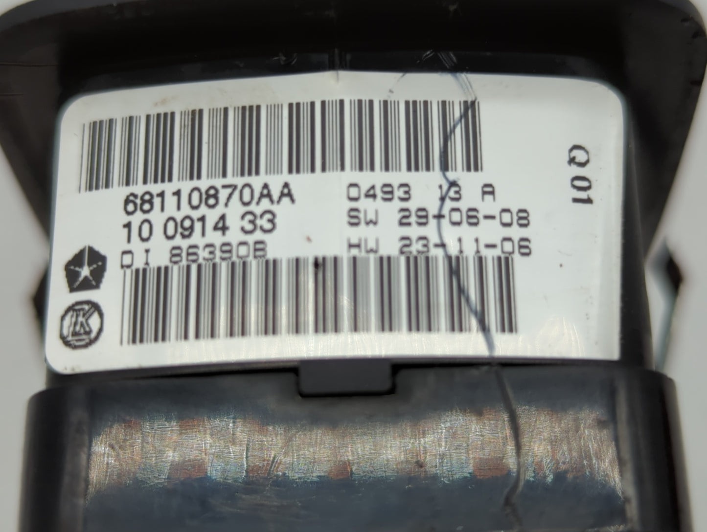 2013 Dodge Caravan Master Power Window Switch Replacement Driver Side Left P/N:68110870AA Fits Fits 2012 2014 2015 2016 OEM 